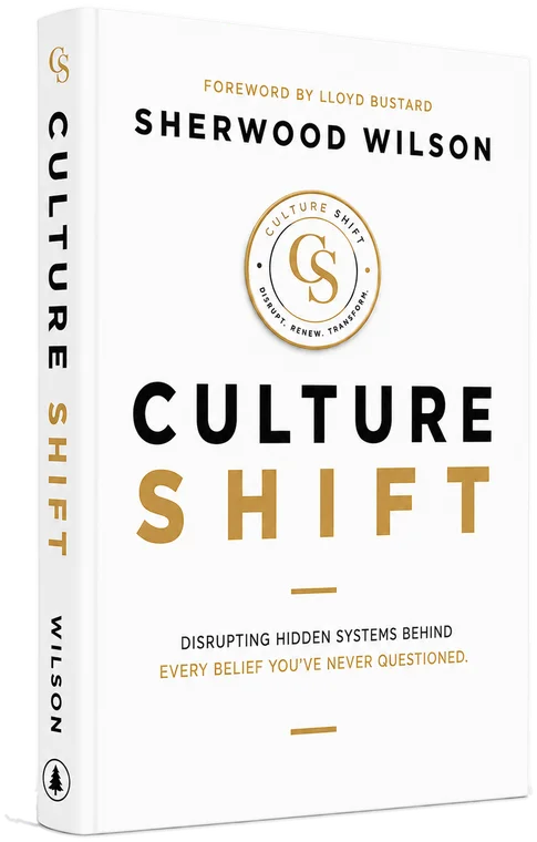 Culture Shift by Sherwood Wilson, hardcover, 3D render