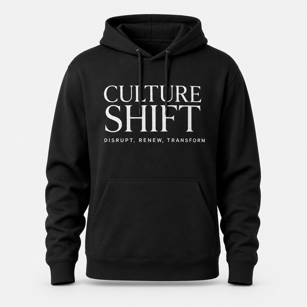 Culture Shift Hoodie, black, Culture Shift print